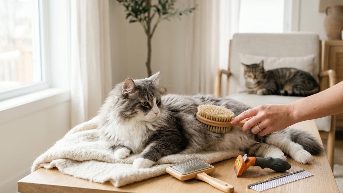 Børste til kat – guide til børster til kort og lang pels
