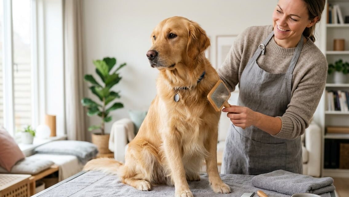 Pelspleje til hund – en enkel rutine til børstning og pelspleje